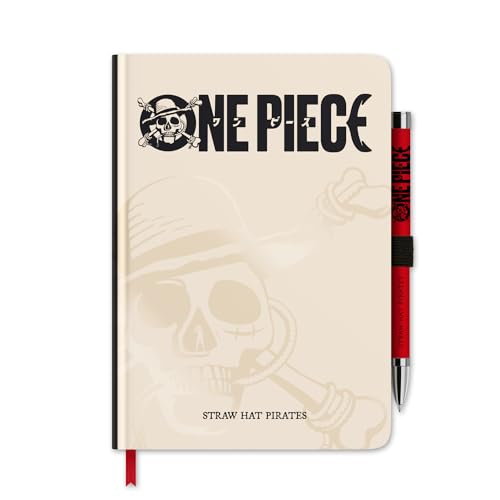 Notebook Journal One Piece Official | Hardcover Journaling Notebooks + Pen | A5 Notebook | Cute Notebooks | 192 Dotted Pages