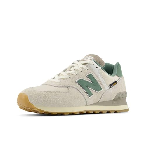 New Balance 574 V2 Unisex Sneaker, Calcium/New Spruce, 10 US Men