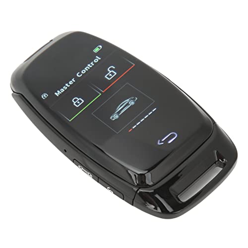 Car Remote Starter Key, Key Car Label Display Change Smart LCD Key, One Button Start for Cars (Black)