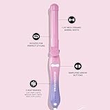 Beachwaver B1.25 Rotating Curling Iron - Automatic 1.25 Inch Ceramic Curling Iron - Easy-to-Use Spinning Wand for Long-Lasting Waves - Auto-Shut Off and Dual Voltage (BW160) in Pink Sunset