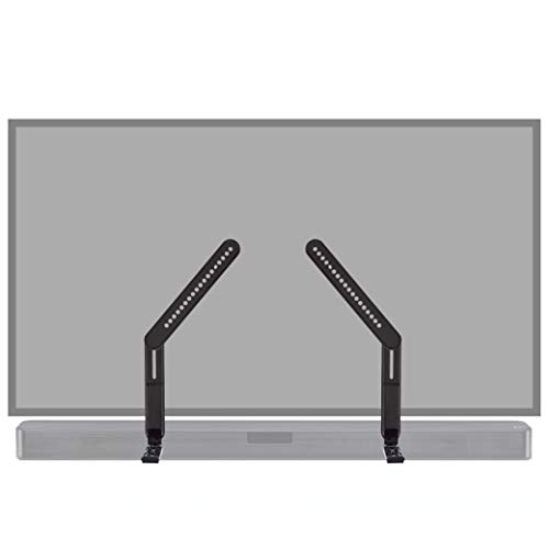 ECHOGEAR Sound Bar Mounting Bracket for Under TV - Adjustable Height & Depth for Max Compatibility Between TV & Soundbar - Dolby Atmos Compatible & Works with LG, Vizio, Bose & More