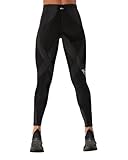 CW-X Women's Endurance Generator Joint and Muscle Support Compression Tight, High Performance Leggings for Running and Weight Lifting, Jet Black, Large