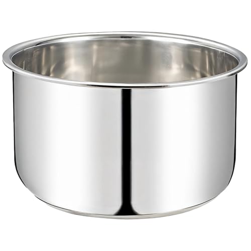 Stainless Steel Inner Pot for Rice Cooker, 5L Capacity, 304 Food-Grade Steel, Compatible with Various Cookers, Includes Sealing Ring, Quality and Easy to Clean, Ideal Replacement Pot