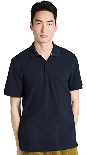 Boss Hugo Boss 50303542 Men's Pallas Short Sleeve Polo Shirt, Dark Blue, Large