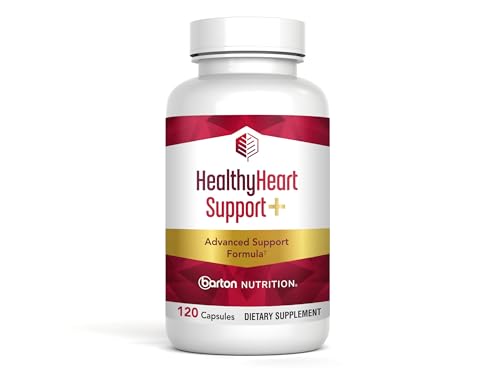 HealthyHeart Support+ 6-in-1 Heart Health Supplements with Ashwagandha, CoQ10, Beet Root, Olive Leaf, Magnesium & L-Carnitine, Made in USA, Doctor-Formulated –120 Capsules, 1 Month Supply