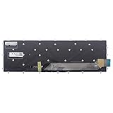 AUTENS US Keyboard Replacement for Dell Inspiron 3579 3583 3779 5565 5567 5570 5575 5587 7566 7567 7577 7588 5765 5767 5770 5775 7773 7778 7779 Laptop No Frame (Red Letter White Backlight)