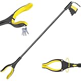 59 Inch Extra Long Grabber Reacher Tool，Pick Up Stick for Seniors with Strong Grip Magnetic，360°Rotating Anti-Slip Jaw 4" Wide Claw Opening,Hand Grabber for Reaching