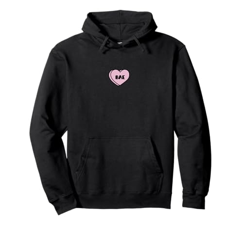 BAE Love Heart Valentines Candy Teen Girls Women Statement Pullover Hoodie