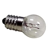 GutReise DC 50pcs E10 6V 0.3A Warm White Bulb Light Bulbs Miniature Screw Base (6V)