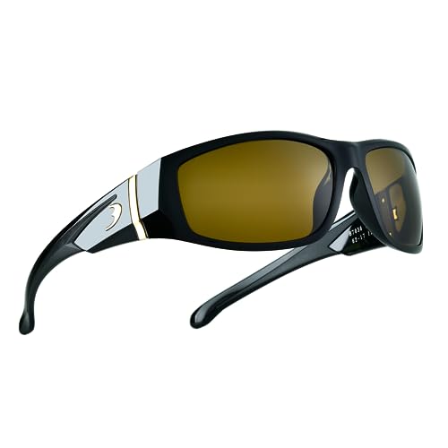 BNUS Sunglasses for Men & Women, Polarized glass lens, Color Mirrored Scratch Proof (B7036 Black Frame/B-15 Non-Polarized Lens, Glass lens)