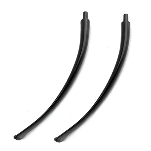 OLD FOX 2 Pcs Bent Stem Replacement Churchwarden Pipe Mouthpiece Fit 3mm Metal Filters DIY Pipe Accessories BE0047X2