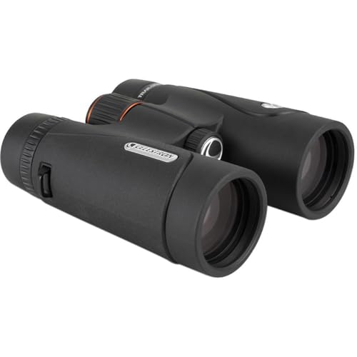 Celestron 71407 TrailSeeker ED 10 x 42 Roof Prism Binocular, Fully Multi-Coated Lens, BaK-4 Prism Glass, Black