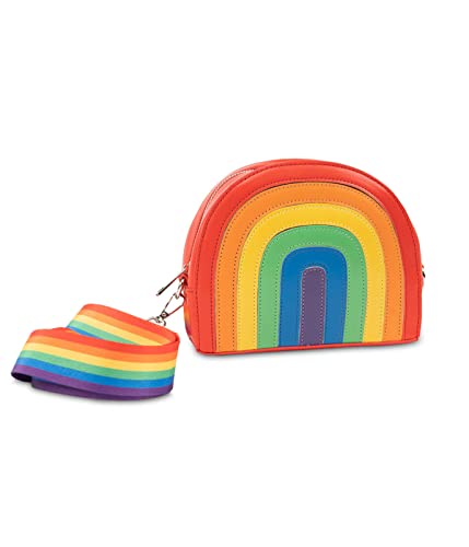Tipsy Elves Pride Over The Rainbow Purse - Cute and Fun Small Crossbody Bag - Unique Shaped Novelty Womens Handbag