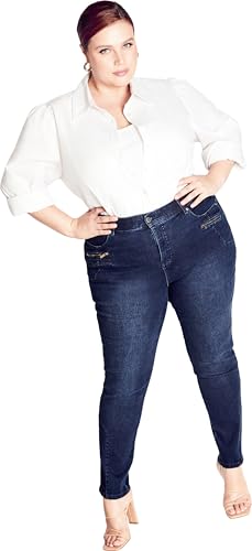 Avenue Women's Plus Size Jean - Wild Beauty Ink