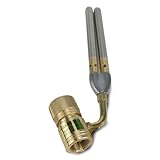 HCPRO BLAZE HCBZT3 Triple Flame Swivel Pro Hand Torch Compatible with Propane/Mapp Gas, 3 Tip Burner Torch Head Swivel 360°, For Soft Soldering and Brazing Copper, Brass, Steel, Bronze, Aluminum