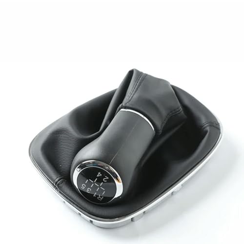 ZJWHDSKF 5 6 Speed Car Gear Shift Knob with Gaitor Boot Manual Transmission 009140093 for Opel/Vauxhall Corsa D S07 E X15 Hatchback Van