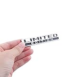 2X Limited Edition Emblem Decal Racing Sport Badge 3D Metal Sticker Accessories with Adhesive Tapes for Car Motor Truck for A3 A4 L A6L Q5 Q3(Silver-Black)