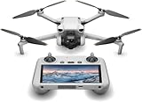 DJI Mini 3 Drone with DJI RC Screen remote Kit Camera Drone Bundle, with 128 GB SD, 3.0 USB Card Reader, Landing Pad, Backpack, Strobe lights and More