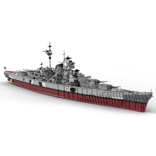 ZITIANYOUBUILD Bismarck Battleship Ship Model 1:200 Scale 7164 Pieces Building Toys MOC Build for Age 18+