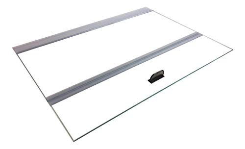 H2Pro Glass Canopy 2 Piece Set for Aqueon & All Glass only 75/90/110 Gallon 48x18 Aquarium Fish Tank (Each Piece Measure 22.08 x 16.57 x 0.16in)