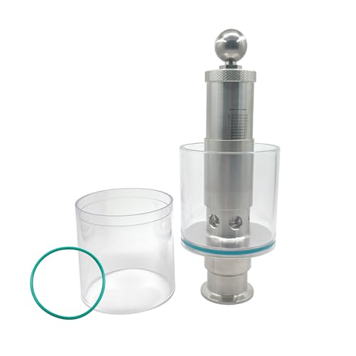 JOWIN 1.5" Tri Clamp Adjustable Straight Style Spunding Valve with Repair Kit, 0.2-2.2 Bar Scale bar/psi, Brewing Bunging Device SS304 Stainless Steel