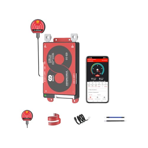 DALY Smart BMS with Bluetooth Module Li-ion 3S-20S 12V-72V 40A-500A Battery Protection Board for Li-ion Battery Pack(Li-ion 20S 72V 100A+BT Module)