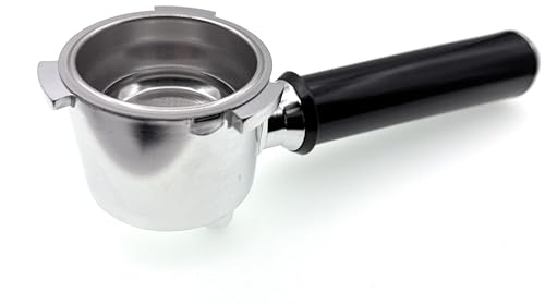 MacMaxe Sump Portafilter Filter Handle Assembly 5513200369 with 2 Cup Filter Basket For Delonghi Dedica Espresso EC680, EC685, EC695 & EC885 (3 Wings)