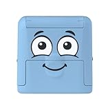 DIY MARKY - Customizable Stamp for Kids | for Children's Clothing and Items | Includes Ink for up to 1000 Impressions | Suitable for All Surfaces | Complete Set with Labels and Thermo Tape (Blue)