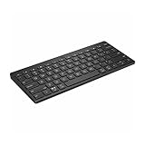 HP 350 Compact Multi-Device Bluetooth Keyboard - Windows, Mac, Chrome OS, Android, iPad, iPhone Compatible - Wireless - Easy Switch Up To 3 Devices -Media Shortcuts -Emoji Key -Black (692S8AA#ABL)