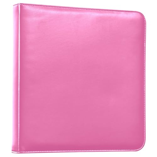 Hot Pink Large Leather Cover Bookshelf Photo Albums Scrapbooking Albums for Family Wedding Star Photos & Arts Hot Pink
