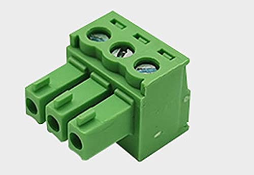CAQL New for 5Pcs 3 Pin - 3.81mm Pluggable Quick Connector - Terminal Block - Phoenix Plug, 300V 8A