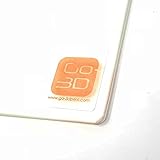 GO-3D PRINT 330mm x 330mm Borosilicate Glass Plate Bed Flat Polished Edge for 3D Print