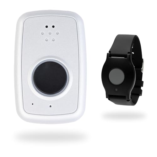 ADT - On-The-Go Mobile Medical Alert System for Seniors - GPS Capabilities, Included Waterproof Wearable Panic Button, 24/7 U.S. Based Monitoring (Black Wristband)