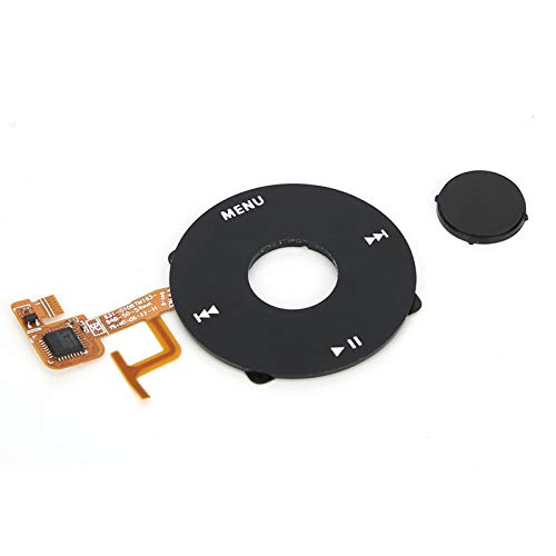 Mxzzand Sturdy Clickwheel Replacement Click Wheel Assembly Easy to Install for iPod Video Button,for iPod Video 5Th (Black)