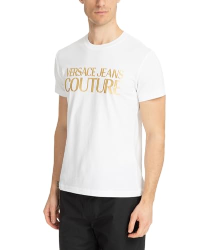 VERSACE JEANS COUTURE Men t-Shirt White - Gold L