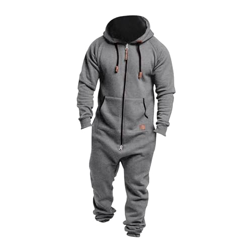 Mens Coveralls for Work Mens Adult Suit Men's Tracksuits Onesie for Men Coveralls Clothing Shop Online Store Grey