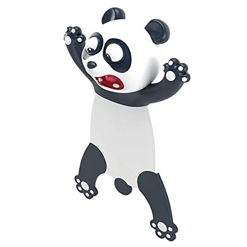 Cartoon Bookmarks, 3D Stereo Wacky Animal Reading Mark, Ouch Series, PVC Funny Cute creatived Gifts for Kids Adult (Panda)