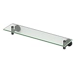 Gatco 4246MX Latitude II Glass Shelf, Matte Black, 20.13"W