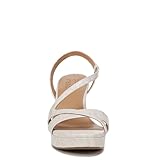 Naturalizer Womens Abby Heeled Sandal Beige Snake Pattern 7.5 M