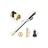 Hicks Ridge Garden Hose Nozzle Sprayer Heavy Duty - High Power Water Wand - Pressure Washer Gun Attachment For Hose - Power Washer Hose Jet Nozzle Wand - Garden Hose Wand - High Pressure Hose Nozzle