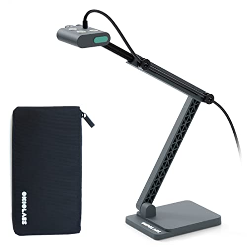 OKIOLABS OKIOCAM S2 Pro 13-MP USB Document Camera, Built-in Light & Mic, OKIOPoint Smart Pointer, for PC | Mac | Chromebook, Ultra HD Camera for Live Demo for Web Conference, Remote Teaching