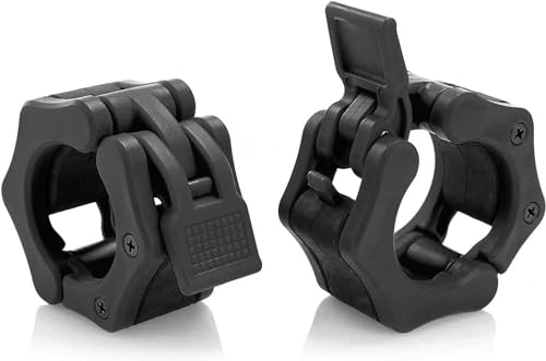 Greententljs Olympic Barbell Collar 2 inch Quick Release Pair of Locking 2" Pro Weight Bar Plate Locks Clamp Clips for Workout Weightlifting Fitness Training (Black)