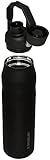 Stanley IceFlow Fast Flow Water Bottle 36 OZ | Angled Spout Lid | Lightweight & Leakproof for Travel & Gym | Insulated Stainless Steel | BPA-Free | Black