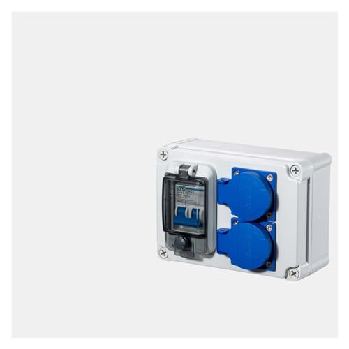 ICXMGZLH IP65 Industrial Distribution Box Customized Outdoor Socket Box IP54 European Standard Socket Waterproof Connector Multifunctional Socket Box(Socket 16A,Type 18)
