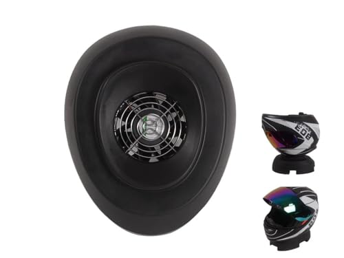 MOTO4U Portable Motorcycle Helmet Dryer Stand with Ventilation Fan Helmet Support Helmet Service Pad Helmet Donut Ring for Motorcycle Dirtbike ATV Scooter and Snowmobile Helmets