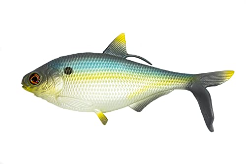 13 FISHING - BAMF Shad - Soft Plastic Boot Tail Swimbait - 8" - 3oz - Epic Shad - 1 Bait Per Pack - CB-BAMF8-30