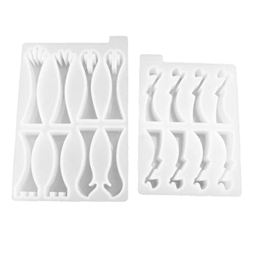 NUOBESTY 2pcs Chess Molds Silicone Moulds for Epoxy Resin Craft Chess Pieces Making Tray Flexible and Reusable Molds with Smooth Surface for Easy Release