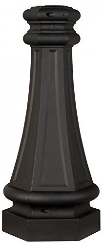 Craftmade ZWRAP-TB Fluted Direct Burial Post Wrap, Textured Matte Black