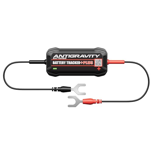 Antigravity Batteries Bluetooth Battery Tracker PLUS - GPS Tracker with Long Battery Life for Vehicles, Trailers, ATVs, Car Tracker, 6V, 12V, 24V Lithium Battery Monitor, Real-Time GPS Tracker - Black