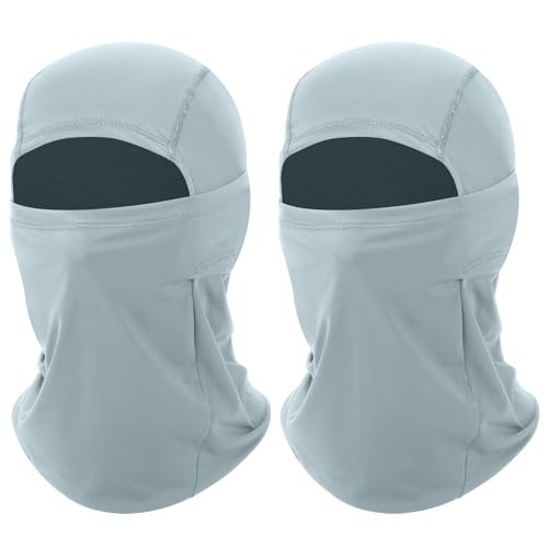 2 Pack Cooling Balaclava Summer Face Mask, UV Face Cover Sun Protection, Shiesty Full Face Masks for Men Motocycle Cycling